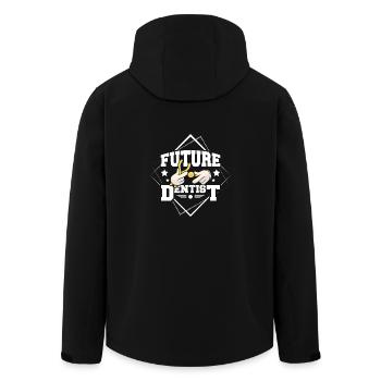 Futur dentiste - Veste softshell homme en polyester recyclé Stanley/Stella - noir - Dos - AI Model Male 185 light (185cm)
