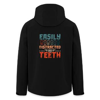 Facilement distrait par les dents - Veste softshell homme en polyester recyclé Stanley/Stella - noir - Dos - AI Model Male 185 light (185cm)