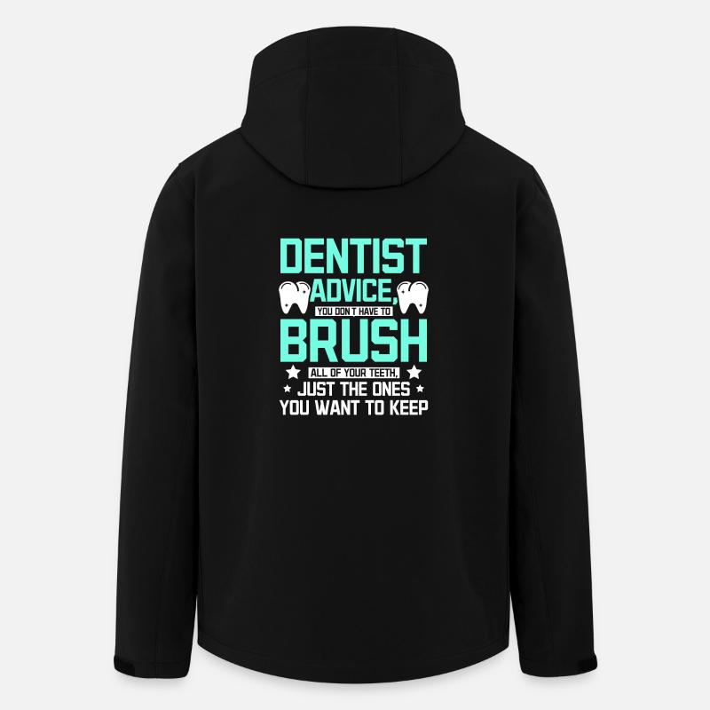 Funny dentist advice - Men’s Recycled Softshell Jacket by Stanley/Stella - black