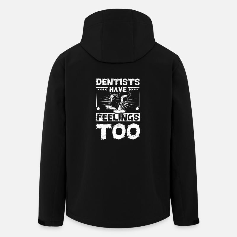 Dentist have feelings too - Men’s Recycled Softshell Jacket by Stanley/Stella - black