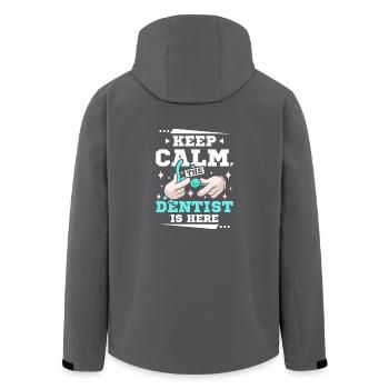 Keep calm the dentist is here - Men’s Recycled Softshell Jacket by Stanley/Stella - anthracite - Back - AI Model Male 185 light (185cm)
