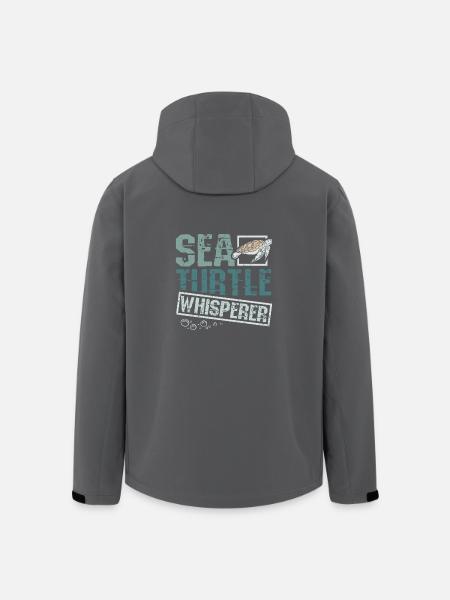 Sea turtle whisperer - Men’s Recycled Softshell Jacket by Stanley/Stella - black