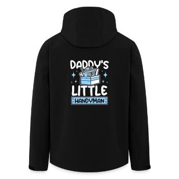Daddy's little handyman - Recycelte Männer Softshell-Jacke von Stanley/Stella - Schwarz - Hinten - AI Model Male 185 light (185cm)