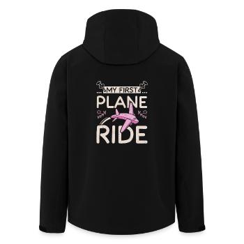 Ma première fille de voyage en avion - Veste softshell homme en polyester recyclé Stanley/Stella - noir - Dos - AI Model Male 185 light (185cm)