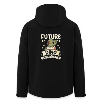 Kids dinosaur future dino researcher - Men’s Recycled Softshell Jacket by Stanley/Stella - black - Back - AI Model Male 185 light (185cm)