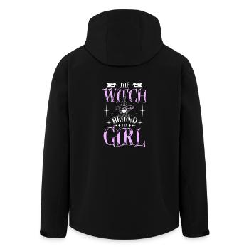 The witch behind the girl - Men’s Recycled Softshell Jacket by Stanley/Stella - black - Back - AI Model Male 185 light (185cm)