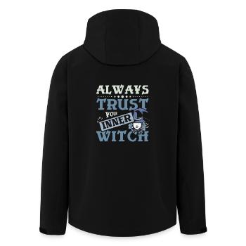 Always trust your inner witch - Men’s Recycled Softshell Jacket by Stanley/Stella - black - Back - AI Model Male 185 light (185cm)