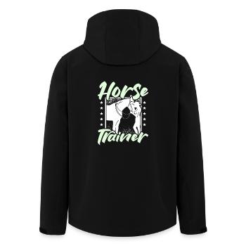 Entraîneur de chevaux - Veste softshell homme en polyester recyclé Stanley/Stella - noir - Dos - AI Model Male 185 light (185cm)