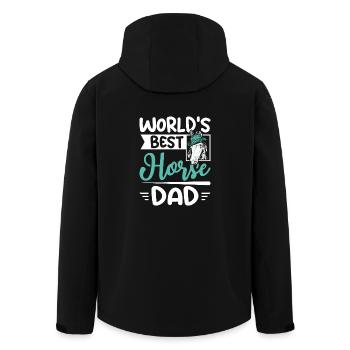 Le meilleur papa cheval du monde - Veste softshell homme en polyester recyclé Stanley/Stella - noir - Dos - AI Model Male 185 light (185cm)