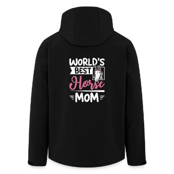 La meilleure maman de cheval du monde - Veste softshell homme en polyester recyclé Stanley/Stella - noir - Dos - AI Model Male 185 light (185cm)