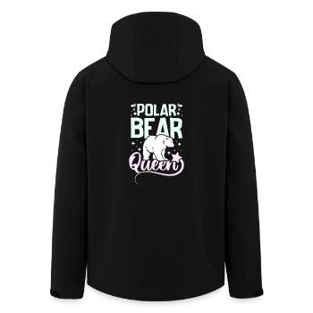 Polar bear queen - Recycelte Männer Softshell-Jacke von Stanley/Stella - Schwarz - Hinten - AI Model Male 185 light (185cm)