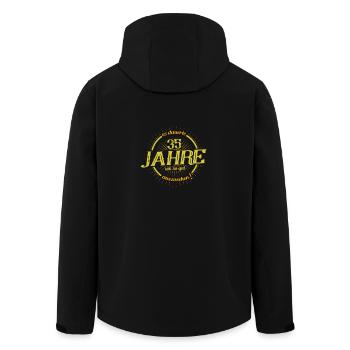 Es dauerte 35 Jahre um so gut auszusehen - Recycelte Männer Softshell-Jacke von Stanley/Stella - Schwarz - Hinten - AI Model Male 185 light (185cm)