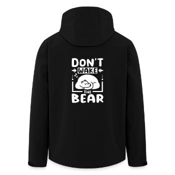 Ne réveillez pas l’ours - Veste softshell homme en polyester recyclé Stanley/Stella - noir - Dos - AI Model Male 185 light (185cm)