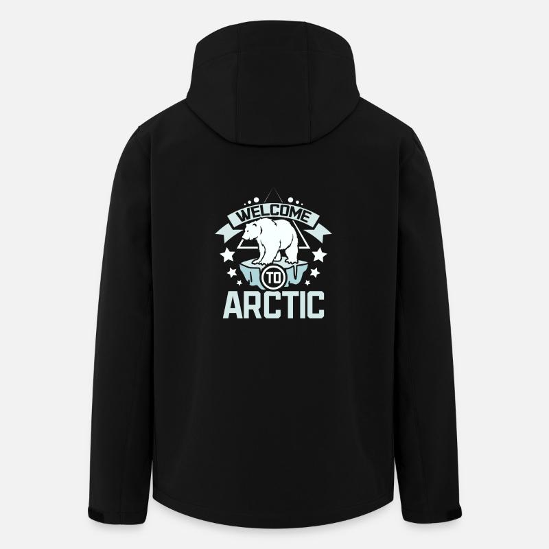 Welcome to arctic - Men’s Recycled Softshell Jacket by Stanley/Stella - black