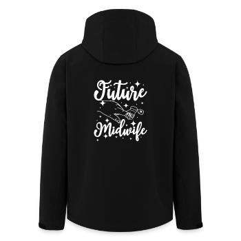 Future midwife - Recycelte Männer Softshell-Jacke von Stanley/Stella - Schwarz - Hinten - AI Model Male 185 light (185cm)