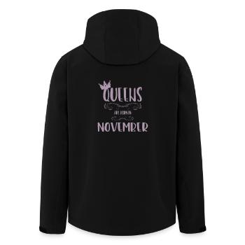 Une reine naît en novembre - Veste softshell homme en polyester recyclé Stanley/Stella - noir - Dos - AI Model Male 185 light (185cm)