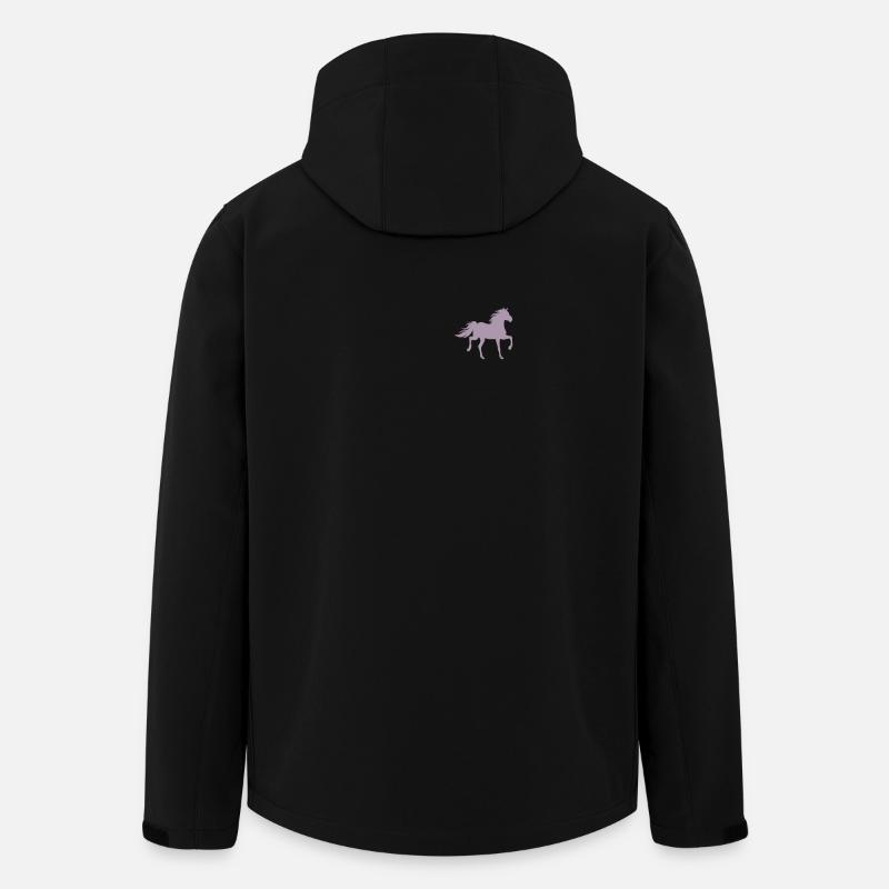 Équitation Cheval Pocket Design - Veste softshell homme en polyester recyclé Stanley/Stella - noir