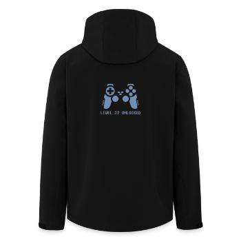 22. Geburtstag Gamer Zocker Gaming 22 Jahre - Recycelte Männer Softshell-Jacke von Stanley/Stella - Schwarz - Hinten - AI Model Male 185 light (185cm)