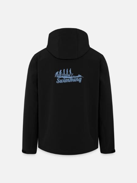 Évolution du nageur - Veste softshell homme en polyester recyclé Stanley/Stella - noir
