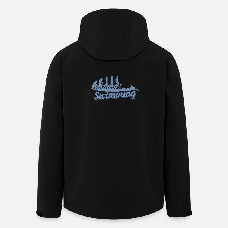 Evolution of the swimmer's swimmer - Men’s Recycled Softshell Jacket by Stanley/Stella - black