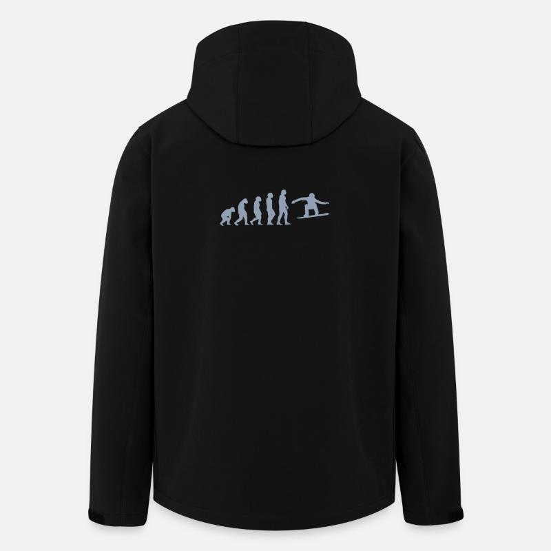 Snowboarder Geschenkideen - Recycelte Männer Softshell-Jacke von Stanley/Stella - Schwarz