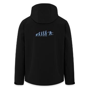 Snowboarder Geschenkideen - Recycelte Männer Softshell-Jacke von Stanley/Stella - Schwarz - Hinten - AI Model Male 185 light (185cm)