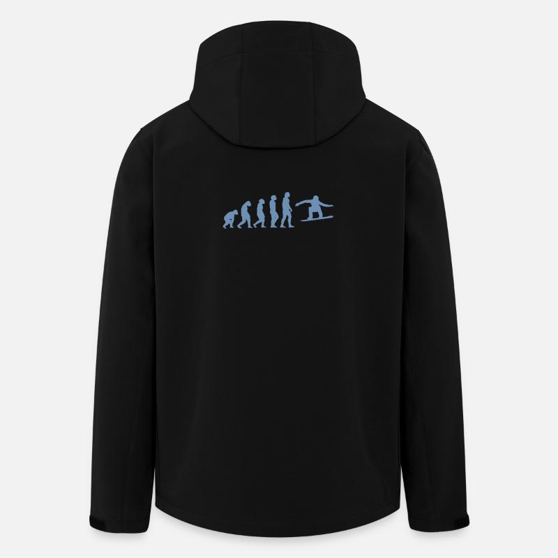 Snowboarder Geschenkideen - Recycelte Männer Softshell-Jacke von Stanley/Stella - Schwarz