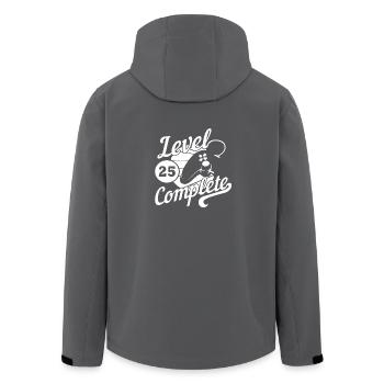 Level 25 Geburtstag Gamer - Recycelte Männer Softshell-Jacke von Stanley/Stella - Anthrazit - Hinten - AI Model Male 185 light (185cm)