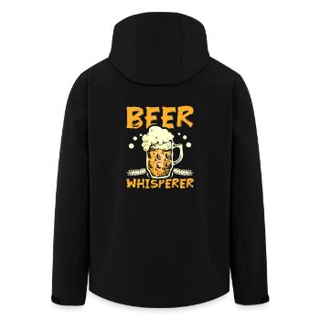 Beer Whisperer - Recycelte Männer Softshell-Jacke von Stanley/Stella - Schwarz - Hinten - AI Model Male 185 light (185cm)