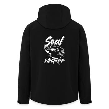 Chuchoteur de phoque - Veste softshell homme en polyester recyclé Stanley/Stella - noir - Dos - AI Model Male 185 light (185cm)