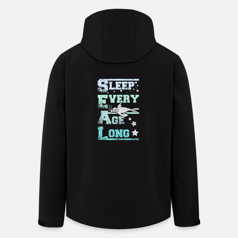Sleep every age long seals - Recycelte Männer Softshell-Jacke von Stanley/Stella - Schwarz
