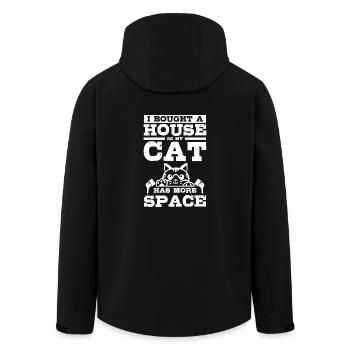 J’ai acheté un hous pour que mon chat ait plus d’espace - Veste softshell homme en polyester recyclé Stanley/Stella - noir - Dos - AI Model Male 185 light (185cm)