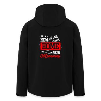 Nouvelle maison de nouveaux souvenirs - Veste softshell homme en polyester recyclé Stanley/Stella - noir - Dos - AI Model Male 185 light (185cm)