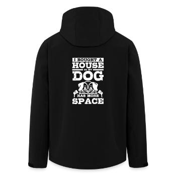 J’ai acheté un hous pour que mon chien ait plus d’espace - Veste softshell homme en polyester recyclé Stanley/Stella - noir - Dos - AI Model Male 185 light (185cm)