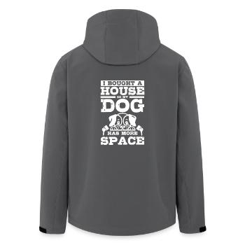 J’ai acheté un hous pour que mon chien ait plus d’espace - Veste softshell homme en polyester recyclé Stanley/Stella - charbon - Dos - AI Model Male 185 light (185cm)