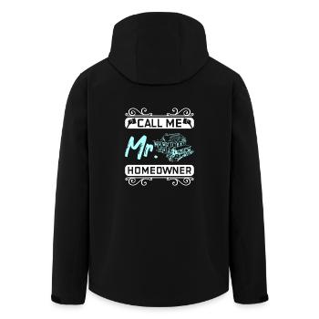 Appelez-moi M. propriétaire - Veste softshell homme en polyester recyclé Stanley/Stella - noir - Dos - AI Model Male 185 light (185cm)