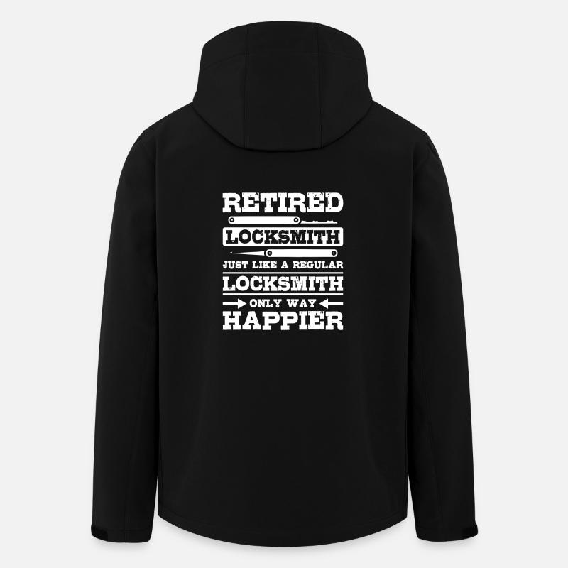 Happy retired locksmith - Men’s Recycled Softshell Jacket by Stanley/Stella - black