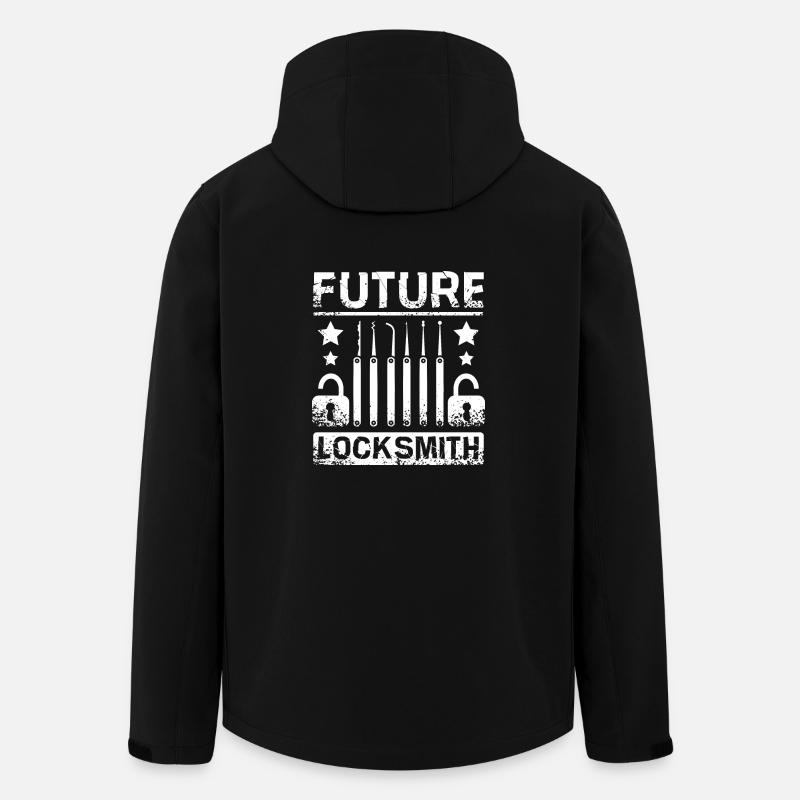Future Locksmith - Men’s Recycled Softshell Jacket by Stanley/Stella - black