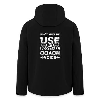 Ne me faites pas utiliser la voix de mon entraîneur de football - Veste softshell homme en polyester recyclé Stanley/Stella - noir - Dos - AI Model Male 185 light (185cm)