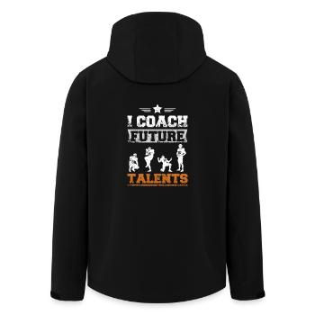 J’entraîne de futurs talents du football américain - Veste softshell homme en polyester recyclé Stanley/Stella - noir - Dos - AI Model Male 185 light (185cm)