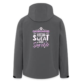 Cheerleader don't sweat they sparkle - Recycelte Männer Softshell-Jacke von Stanley/Stella - Schwarz - Hinten - AI Model Male 185 light (185cm)