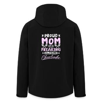 Mom of a freaking awesome cheerleader - Recycelte Männer Softshell-Jacke von Stanley/Stella - Schwarz - Hinten - AI Model Male 185 light (185cm)