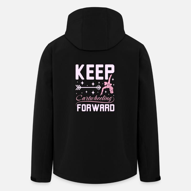 Keep catwheelig forward - Men’s Recycled Softshell Jacket by Stanley/Stella - black