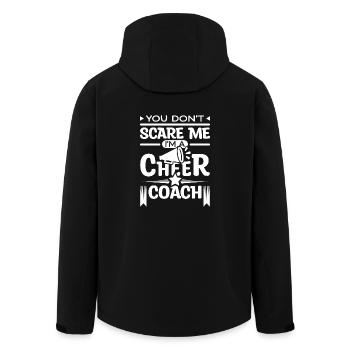 You don't care me I'm a cheer coach - Recycelte Männer Softshell-Jacke von Stanley/Stella - Schwarz - Hinten - AI Model Male 185 light (185cm)