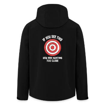 Vous chassez trop près - Veste softshell homme en polyester recyclé Stanley/Stella - noir - Dos - AI Model Male 185 light (185cm)