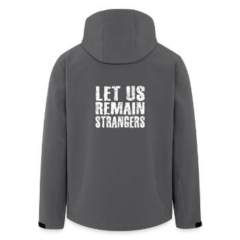 Restons des étrangers - Veste softshell homme en polyester recyclé Stanley/Stella - noir - Dos - AI Model Male 185 light (185cm)