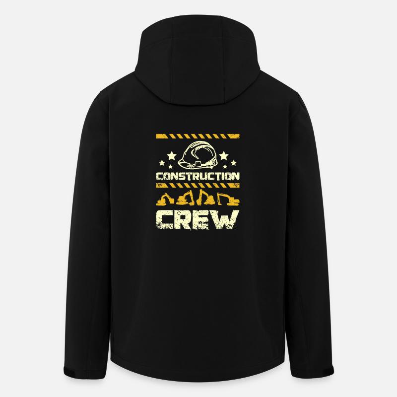Construction crew - Recycelte Männer Softshell-Jacke von Stanley/Stella - Schwarz