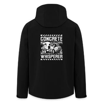 Concreat whisperer - Recycelte Männer Softshell-Jacke von Stanley/Stella - Schwarz - Hinten - AI Model Male 185 light (185cm)