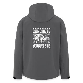 Concreat whisperer - Recycelte Männer Softshell-Jacke von Stanley/Stella - Anthrazit - Hinten - AI Model Male 185 light (185cm)