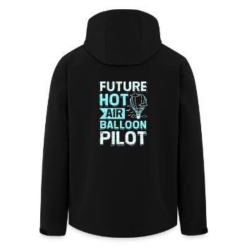 Future montgolfière - Veste softshell homme en polyester recyclé Stanley/Stella - noir - Dos - AI Model Male 185 light (185cm)